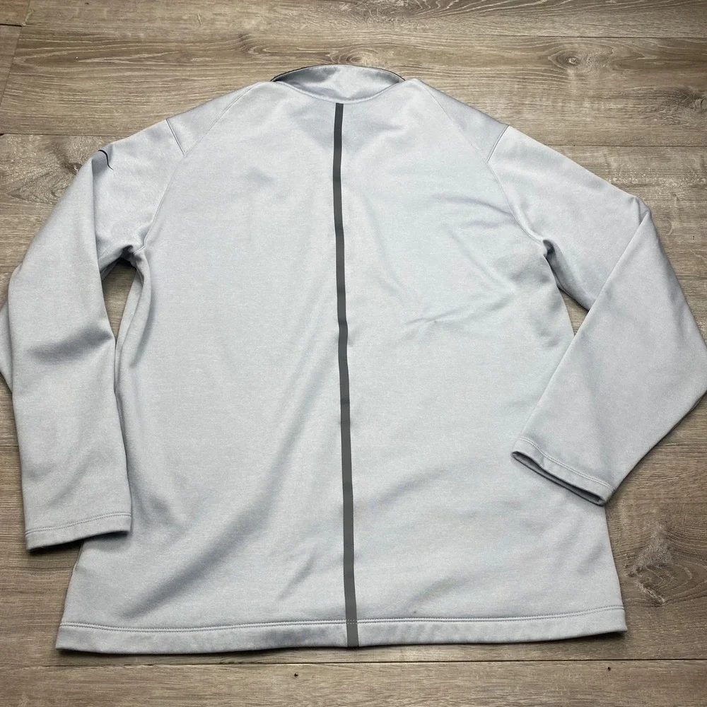 Nike Polo Shirt Mens L Grey Rio 2016 Olympics Tiger Woods Collection Golf Long